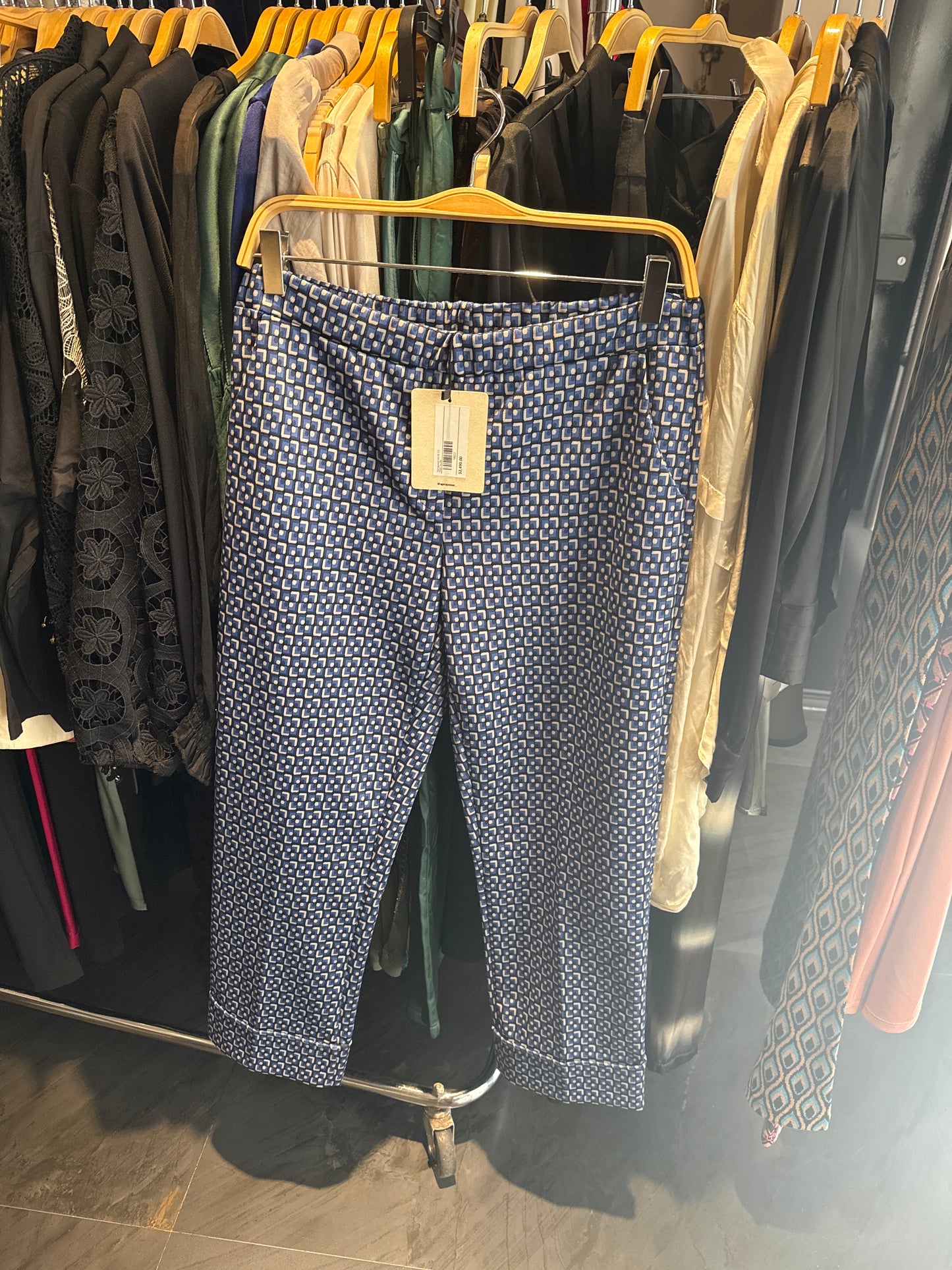 Pantalón figuras azul