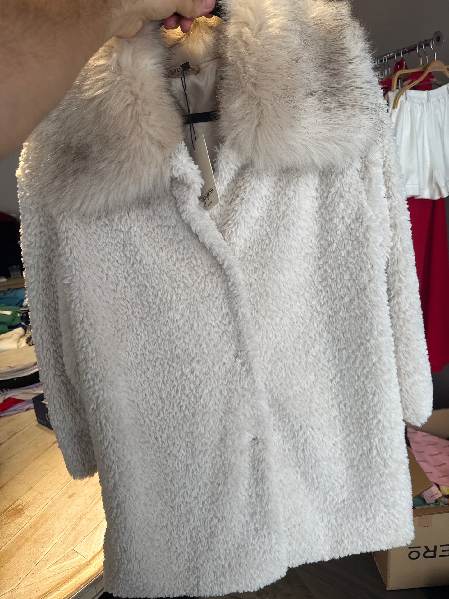 Abrigo largo borrego